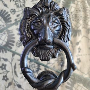 Lion door knocker